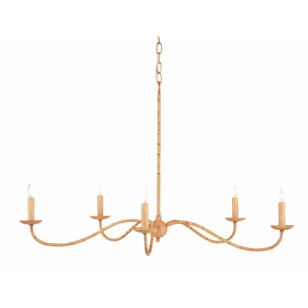 Saxon Rattan Small Chandelier - Sage InteriorsCurrey and CompanyChandelier