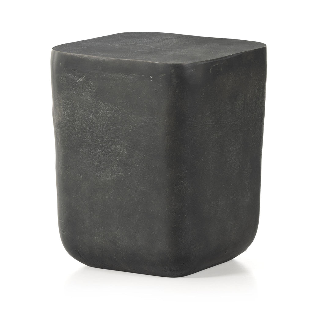 Smoked Aluminum Square Side Table - Sage InteriorsFHcoffee table