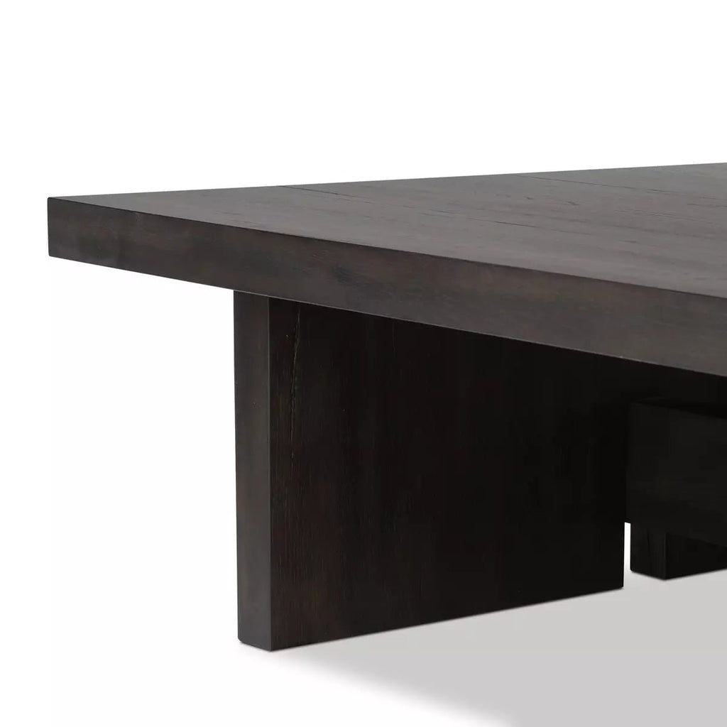 Smoked Black Oak Isaac Coffee Table - Sage InteriorsFour Handscoffee table