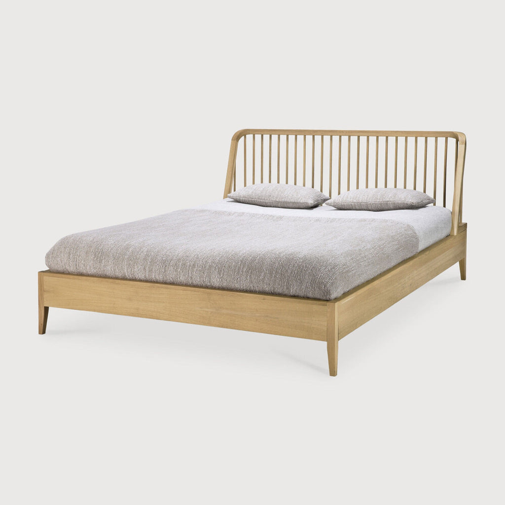 Spindle Bed, Oak - Sage InteriorsethnicraftBeds & Bed Frames