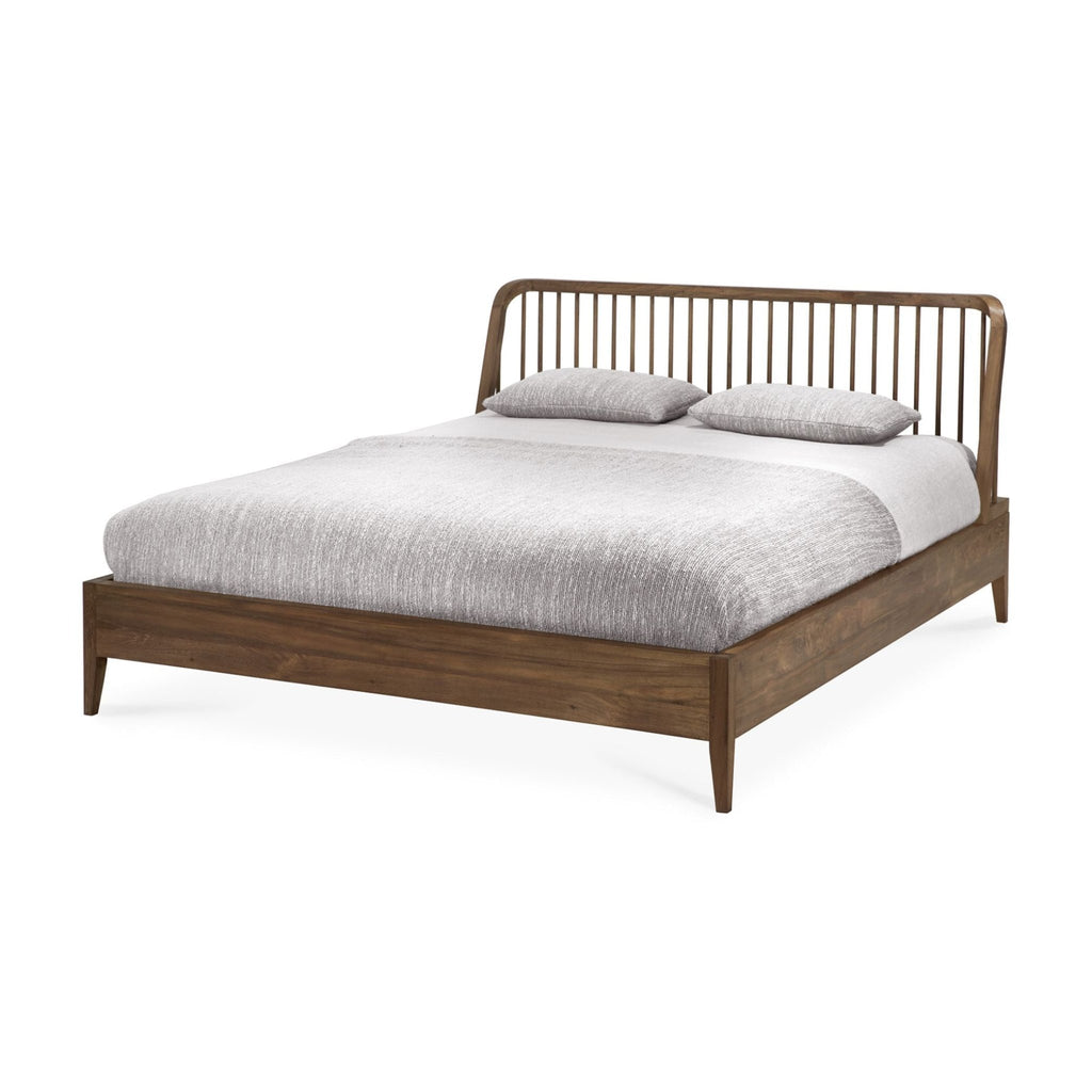 Spindle Bed, Teak - Sage Interiorsethnicraft