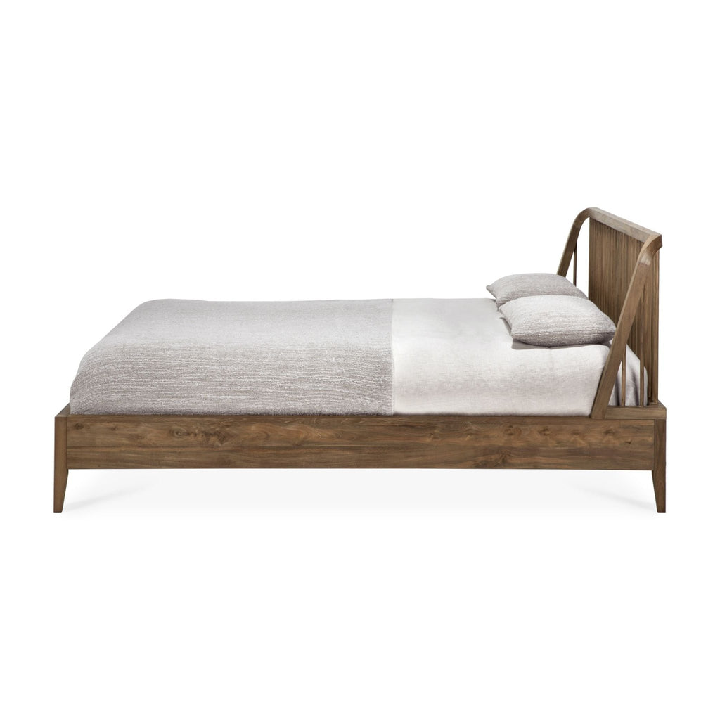 Spindle Bed, Teak - Sage Interiorsethnicraft