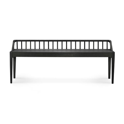 Spindle Bench, Black Oak - Sage InteriorsethnicraftBenches