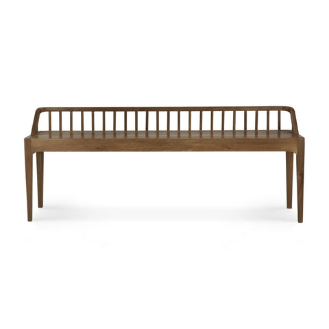 Spindle Bench, Teak - Sage InteriorsethnicraftBenches