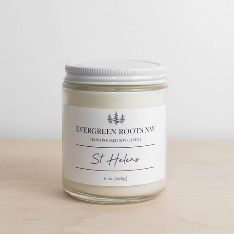 St Helens 8 Oz Soy Candle - Sage InteriorsEvergreen Roots NW