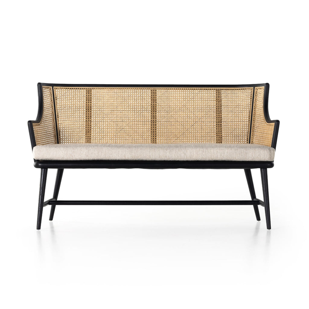 Stella Caned Bench, Oak - Sage InteriorsFHAccent Bench