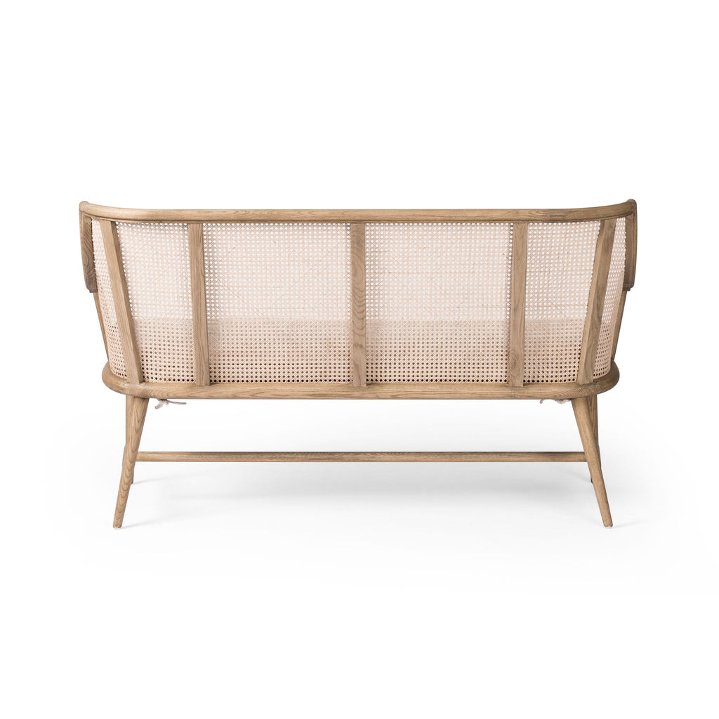 Stella Caned Bench, Oak - Sage InteriorsFHAccent Bench