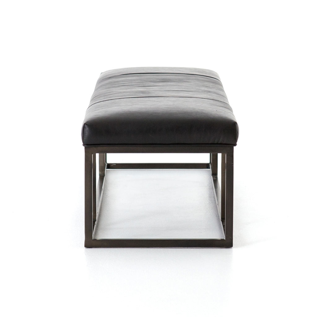 Tailored Bench, Leather Rider Black - Sage InteriorsFHCoffee Table