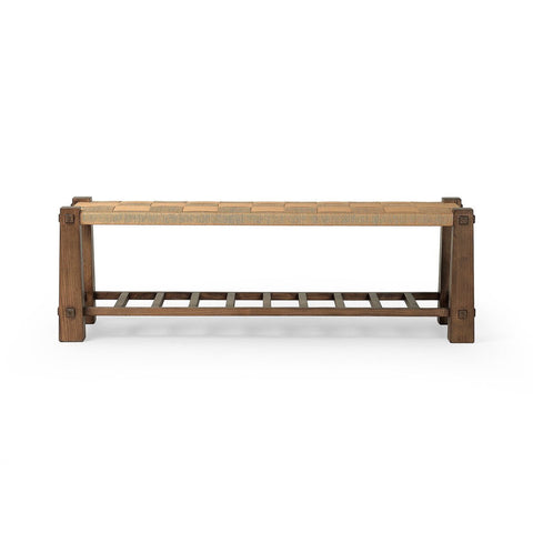 Textured Tiered Accent Bench - Sage InteriorsFour Handsbench