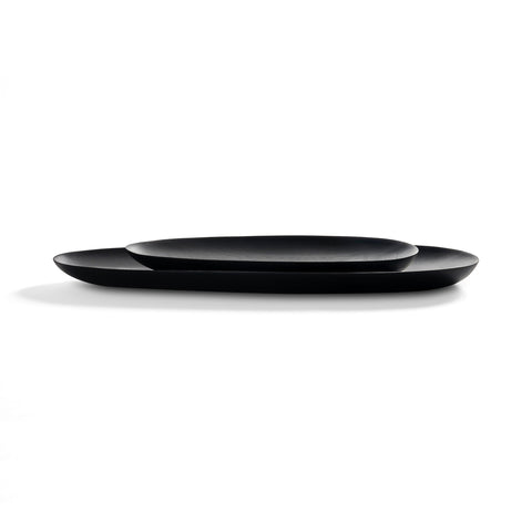 Thin Oval Boards Set, Mahogany Black - Sage InteriorsethnicraftDecor