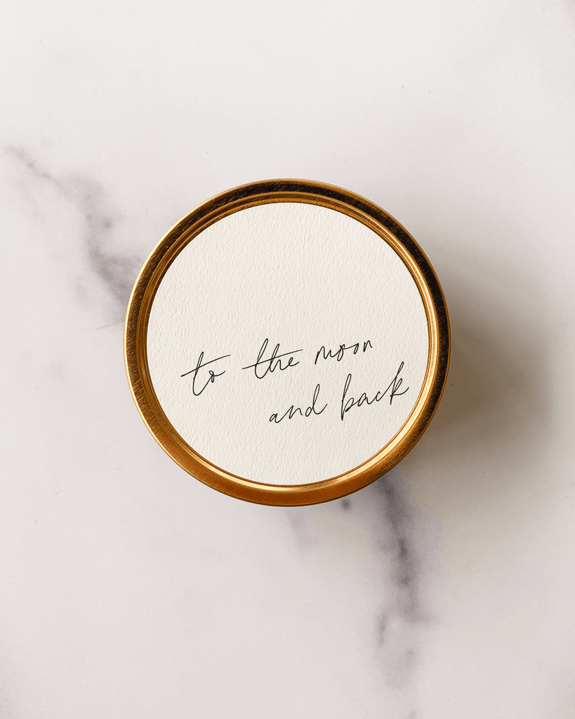 "To The Moon and Back" Soy Travel Candles: Sage + Cedar - Sage InteriorsSimply Curated