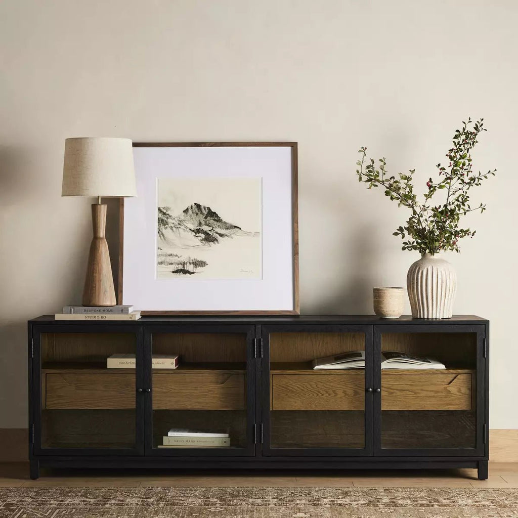 Two Tone Transparency Media Console - Sage InteriorsFour HandsMedia Stand