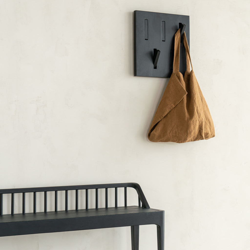 Utilitile Wall Hanger, Black Oak - Sage InteriorsethnicraftDecor