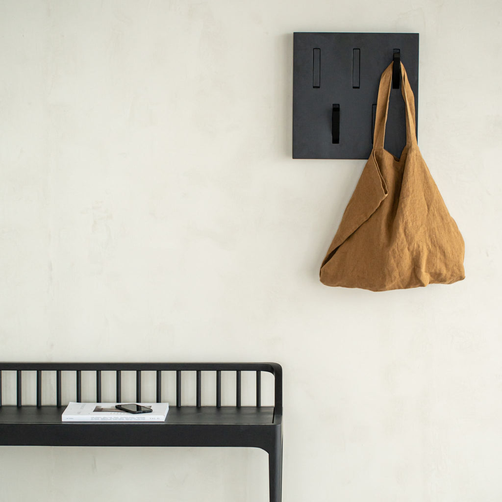 Utilitile Wall Hanger, Black Oak - Sage InteriorsethnicraftDecor