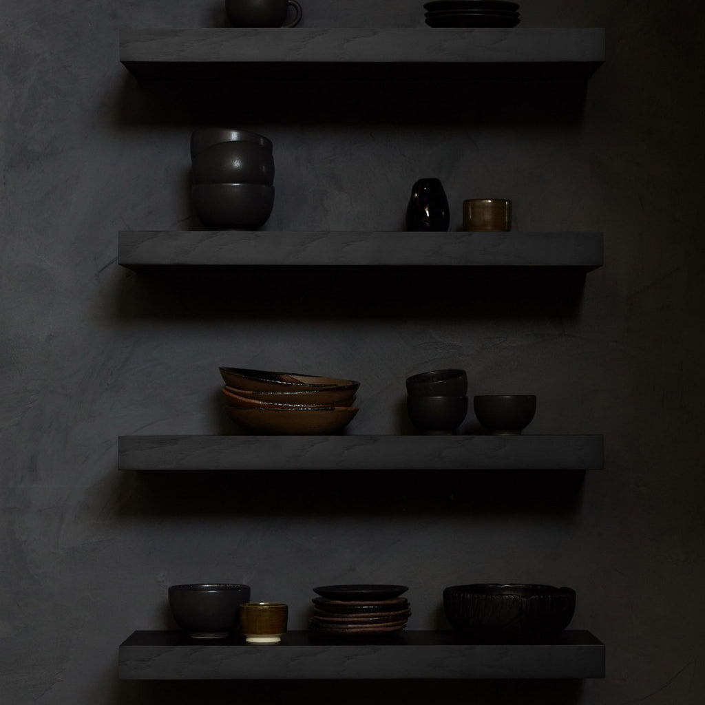 Wall Shelf, Black Oak - Sage InteriorsethnicraftDecor