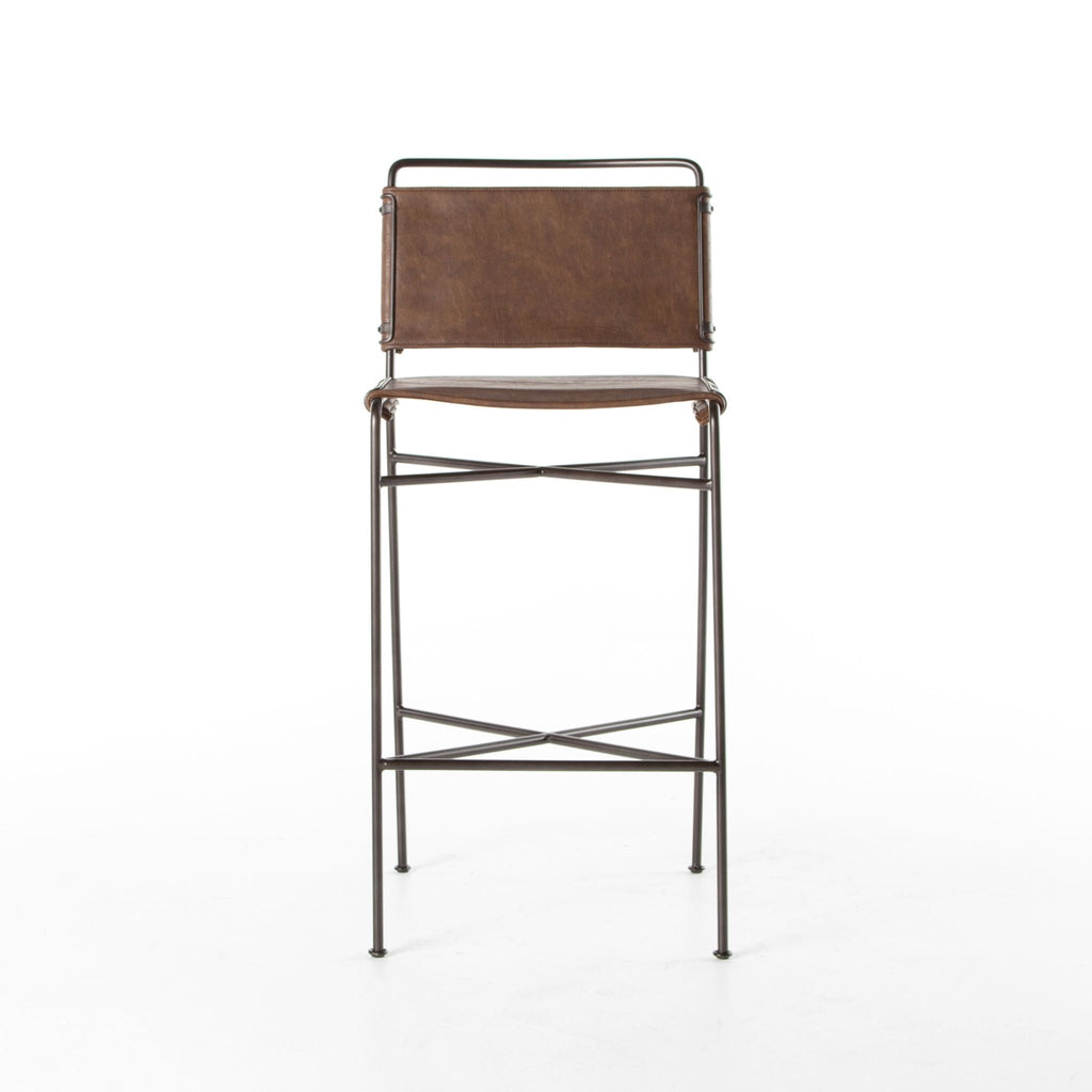 Wandering Bar + Counter Stool, Distressed Brown - Sage InteriorsFH