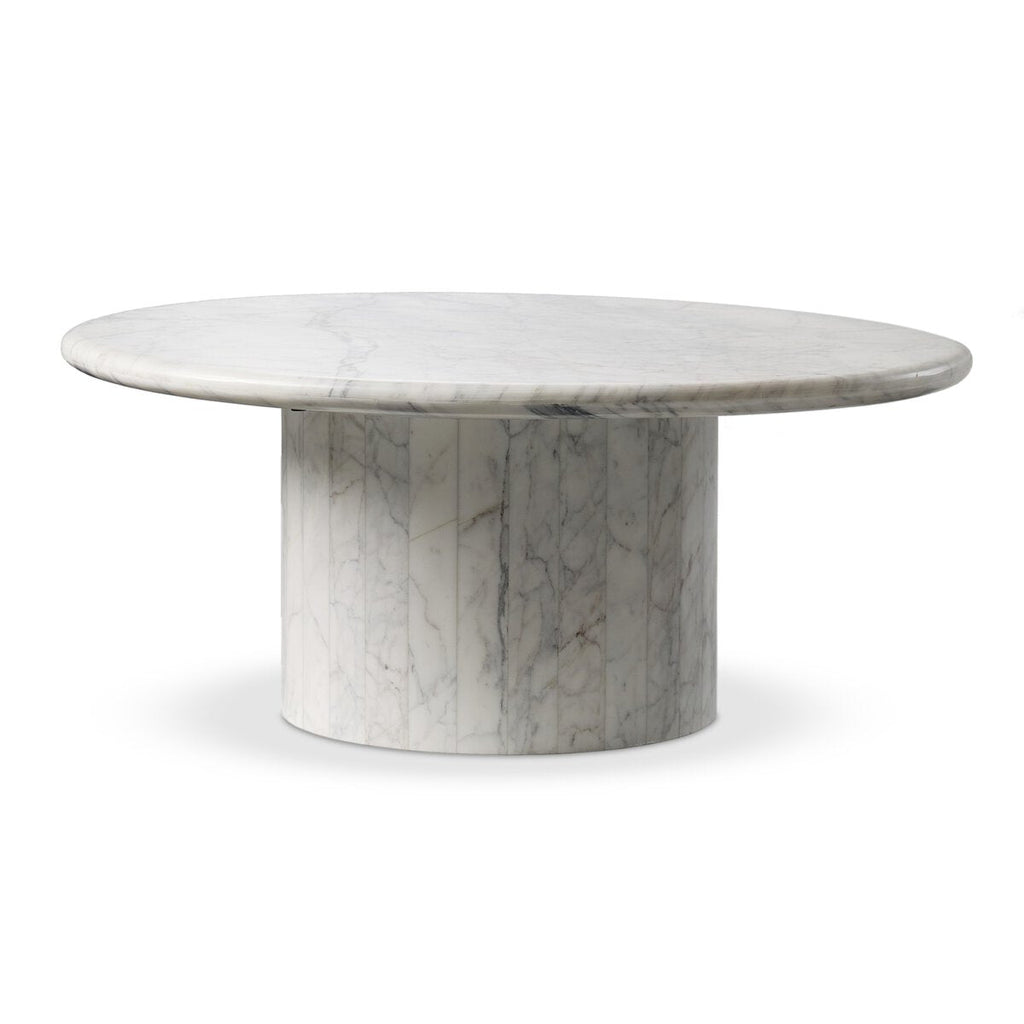 White Calacatta Marble Stuart Nesting Coffee Tables - Sage InteriorsFour HandsCoffee Table