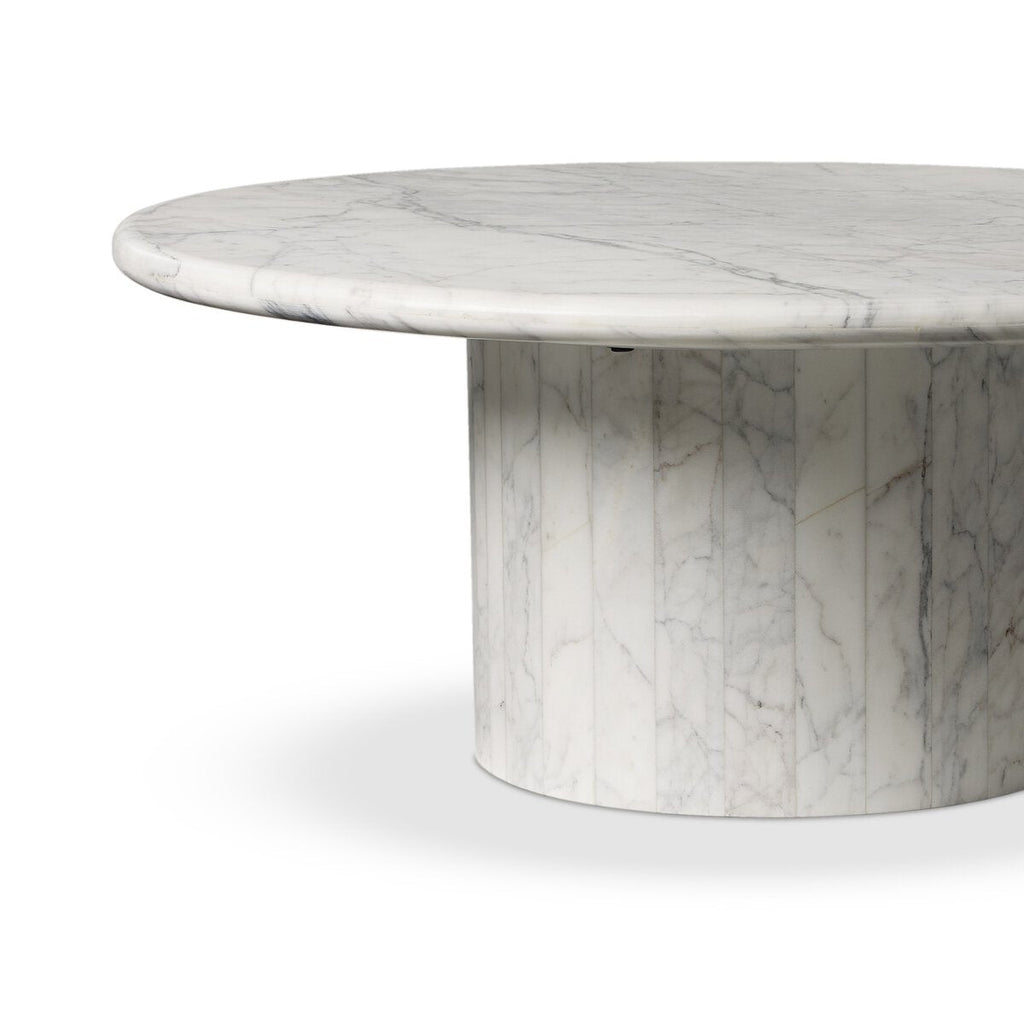 White Calacatta Marble Stuart Nesting Coffee Tables - Sage InteriorsFour HandsCoffee Table