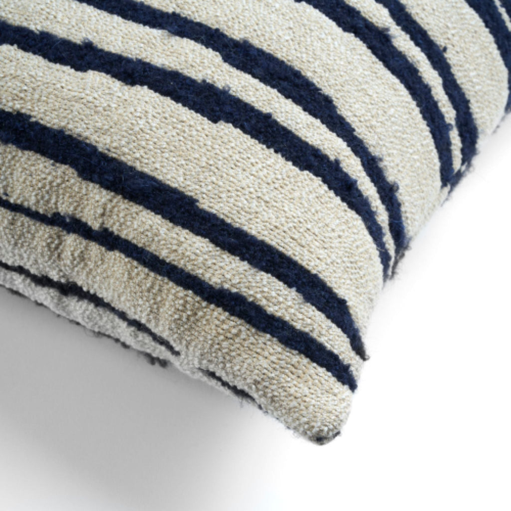 White Stripes Cushion - Sage InteriorsethnicraftCushion