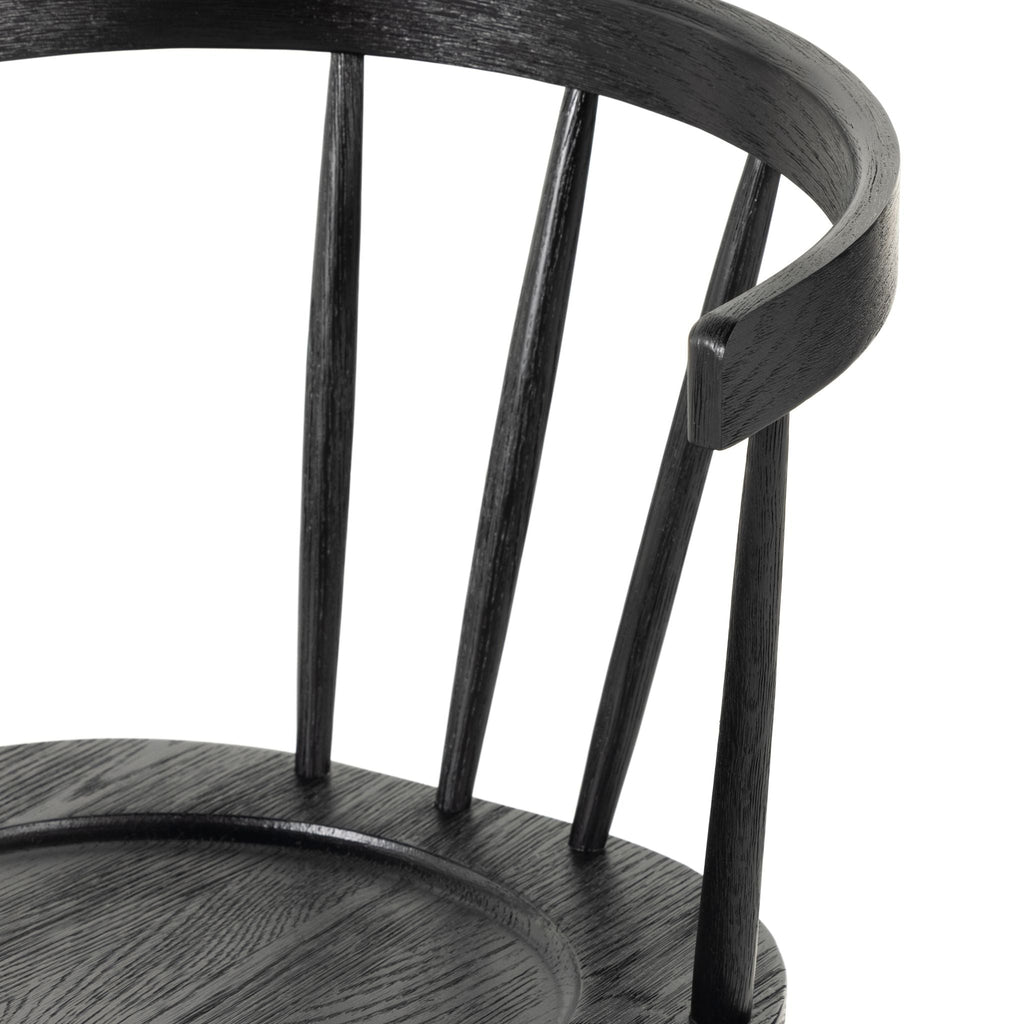 Windsor Dining Chair, Black Oak - Sage InteriorsFHChair