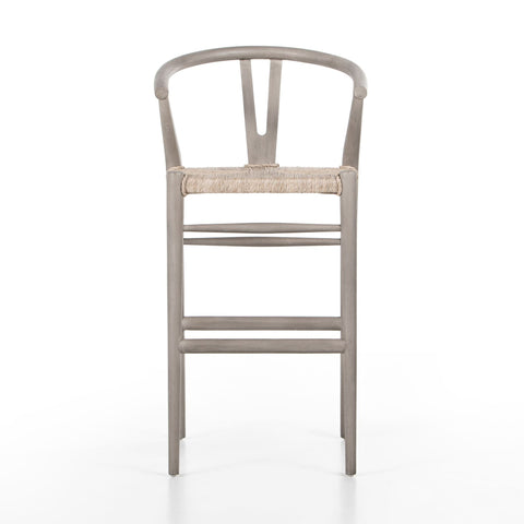 Wishbone Bar + Counter Stool, Weathered Grey - Sage InteriorsFHBar Stool