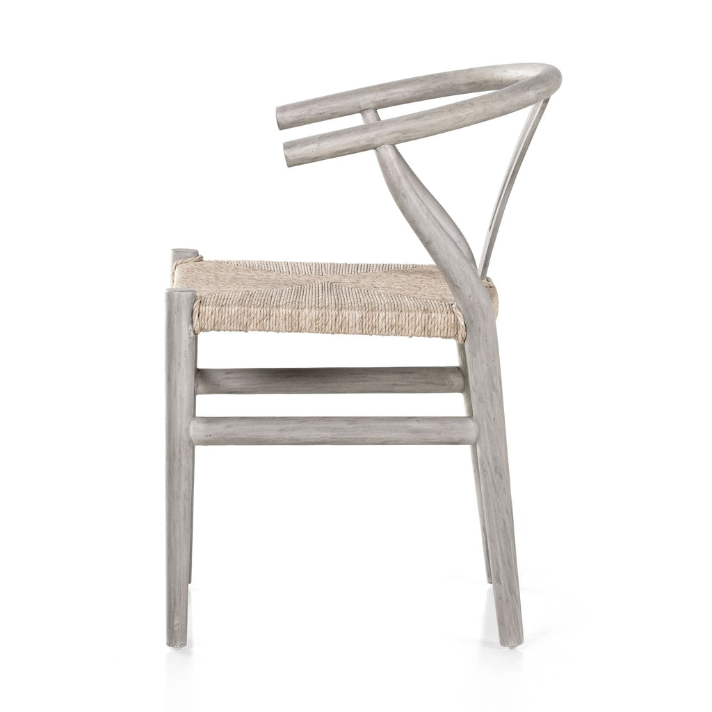 Wishbone Wicker Dining Chair, Weathered Grey - Sage InteriorsFHChair