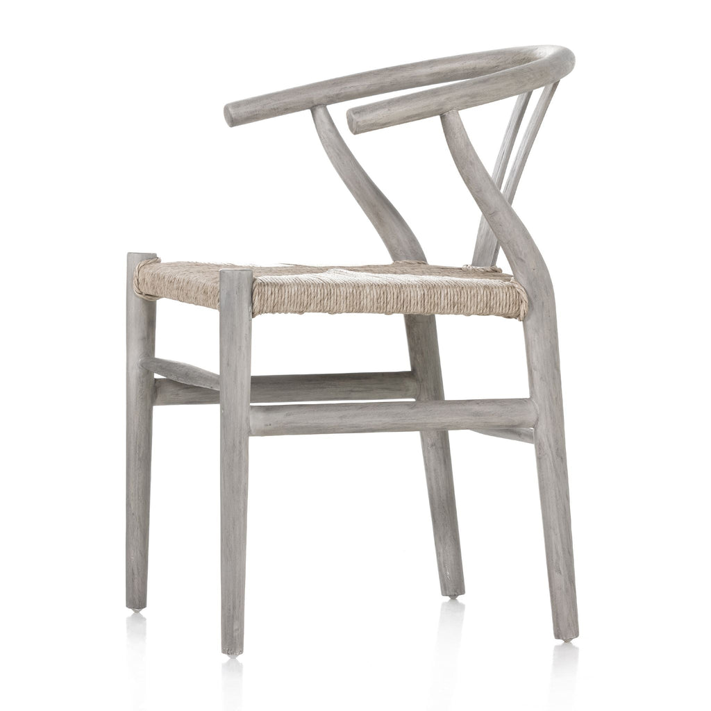 Wishbone Wicker Dining Chair, Weathered Grey - Sage InteriorsFHChair