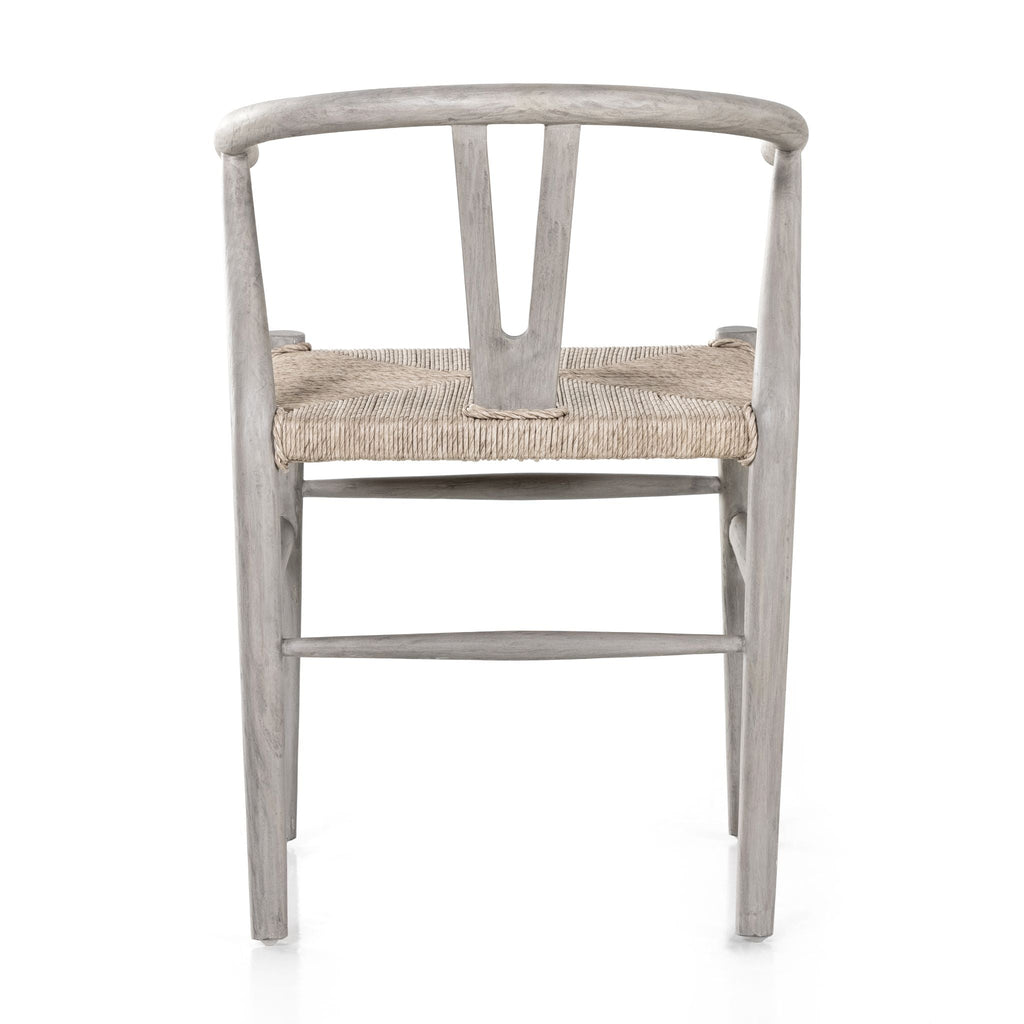 Wishbone Wicker Dining Chair, Weathered Grey - Sage InteriorsFHChair