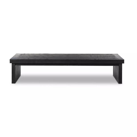 Worn Black Minimalist Coffee Table - Sage InteriorsFour Handscoffee table