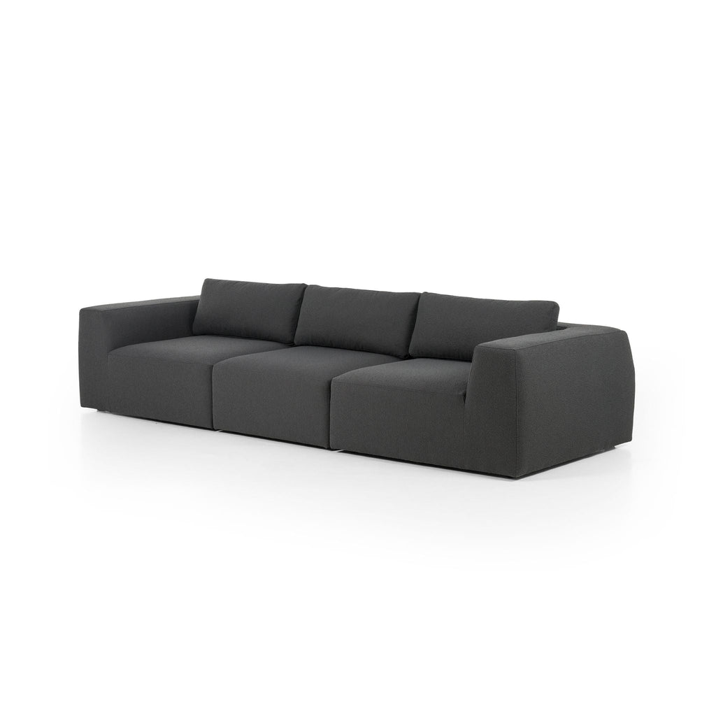 Zenith 3 Piece Sectional, Fiqa Boucle Charcoal - Sage InteriorsFHSectional Sofa Units