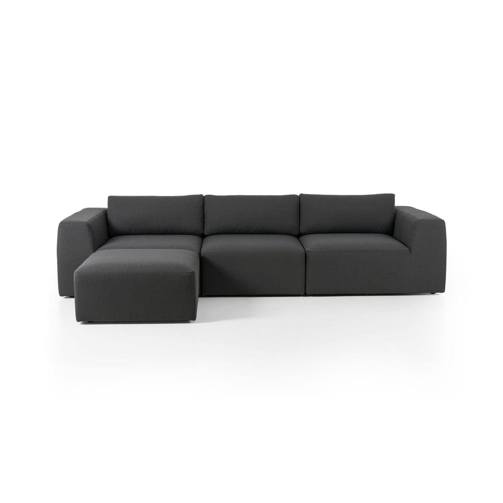 Zenith 3 Piece Sectional, Fiqa Boucle Charcoal - Sage InteriorsFHSectional Sofa Units