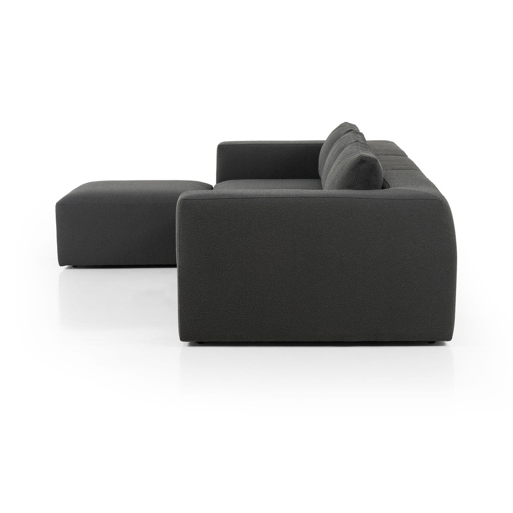 Zenith 3 Piece Sectional, Fiqa Boucle Charcoal - Sage InteriorsFHSectional Sofa Units