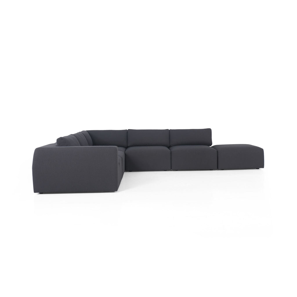 Zenith 5 Piece Sectional, Fiqa Boucle Charcoal - Sage InteriorsFHSectional Sofa Units