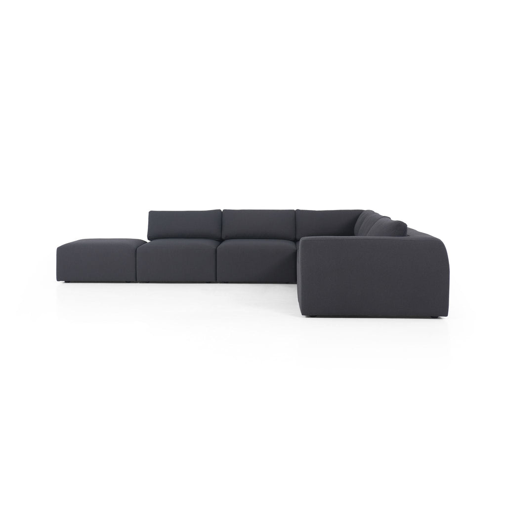 Zenith 5 Piece Sectional, Fiqa Boucle Charcoal - Sage InteriorsFHSectional Sofa Units