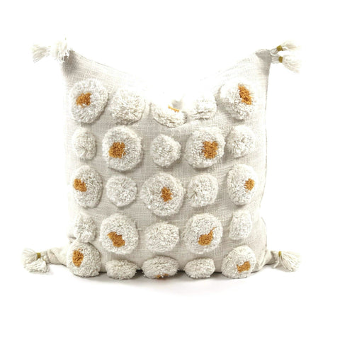 Sasil Handmade Pom Pom Pillow 20"x 20"