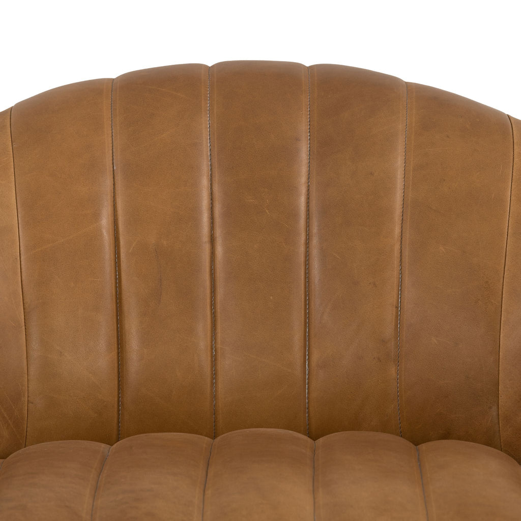 Simone Leather Swivel Chair