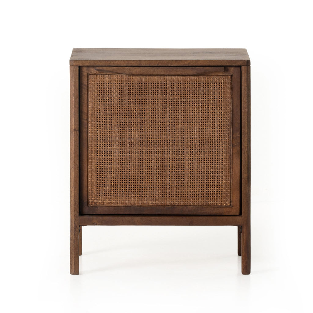 Brown Mango Caned Nightstand