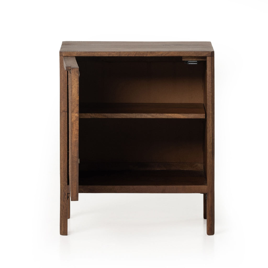 Brown Mango Caned Nightstand