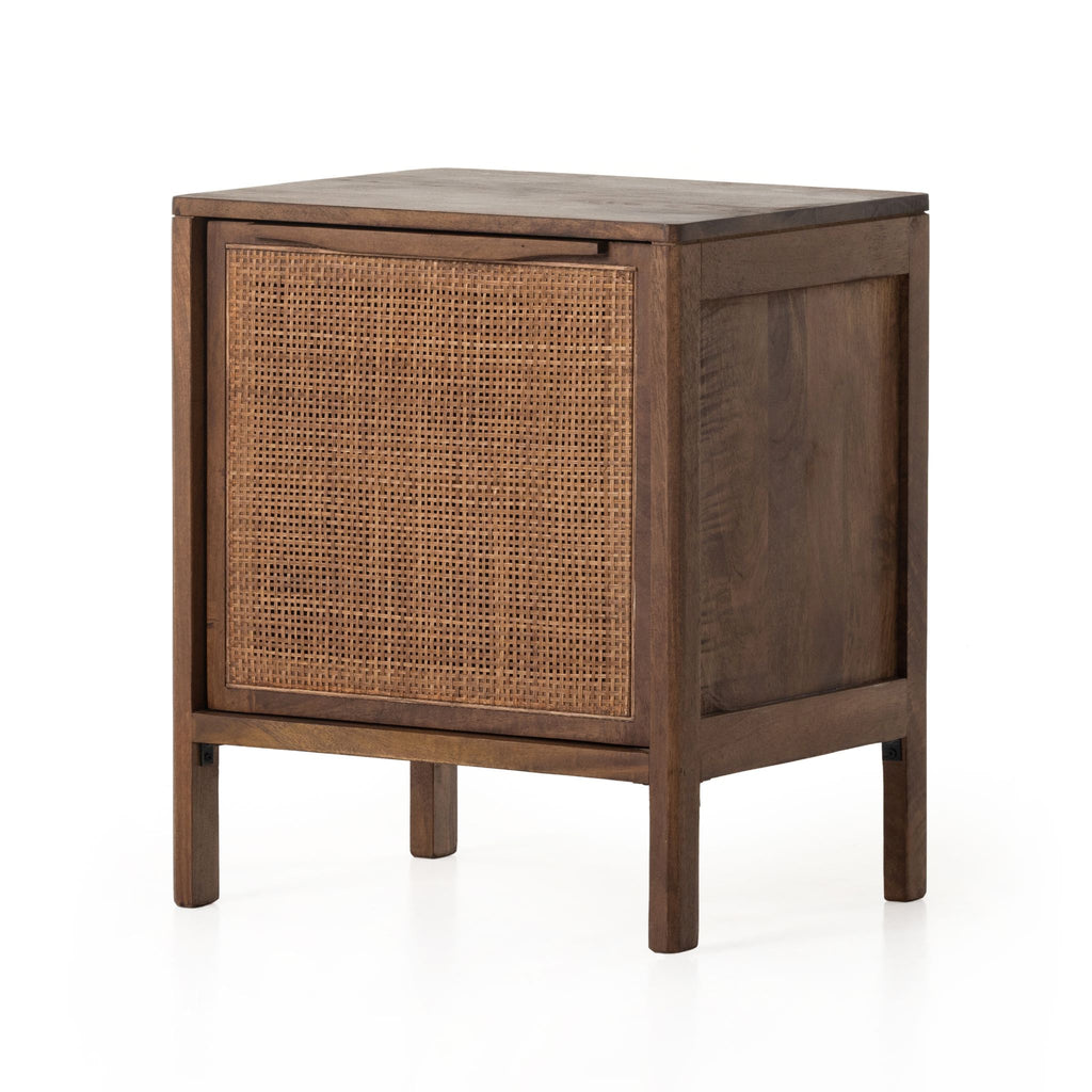 Brown Mango Caned Nightstand