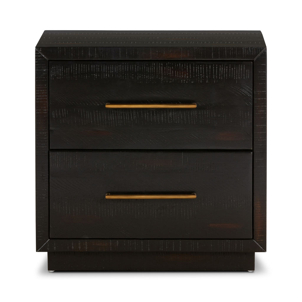 Burnished Black Nightstand