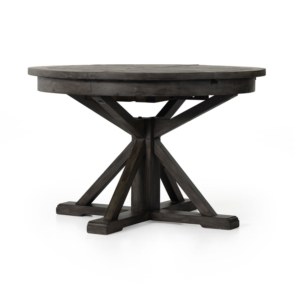 Farmhouse Extension Dining Table, Black Olive 63"