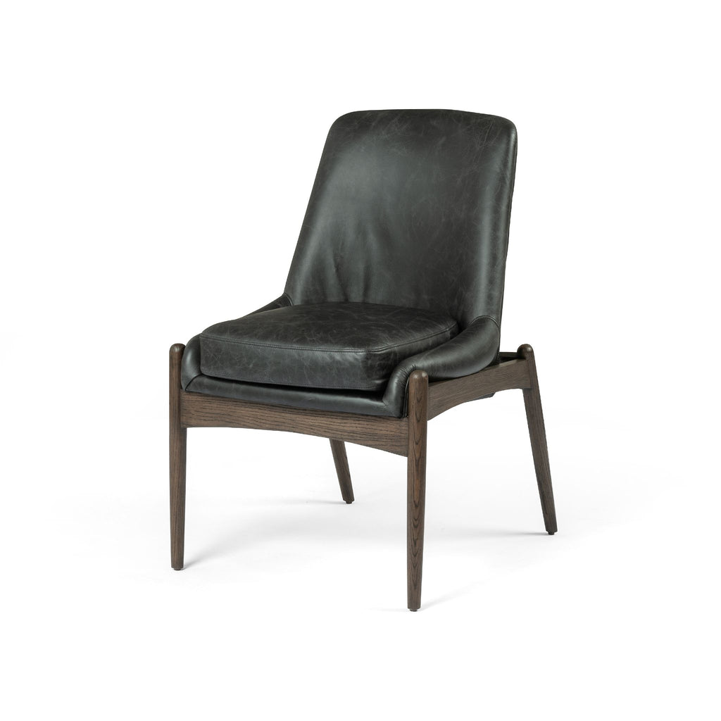 Magnolia Dining Chair, Leather Durango Smoke