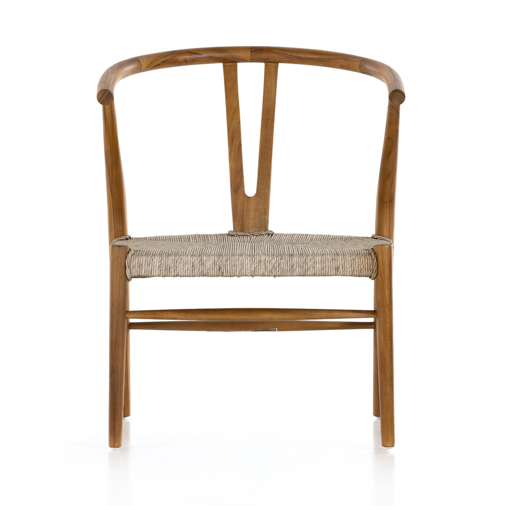 Wishbone Natural Teak Accent Chair