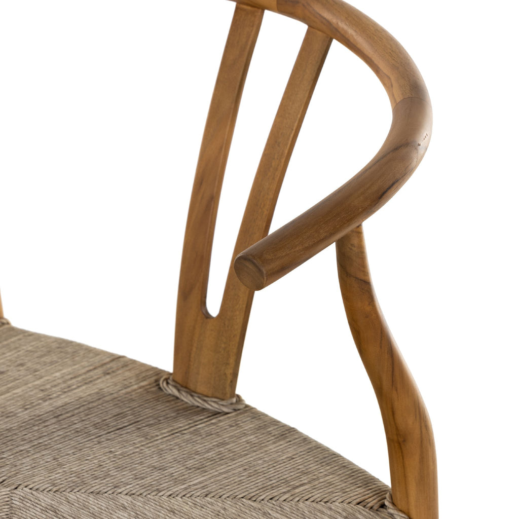 Wishbone Natural Teak Accent Chair