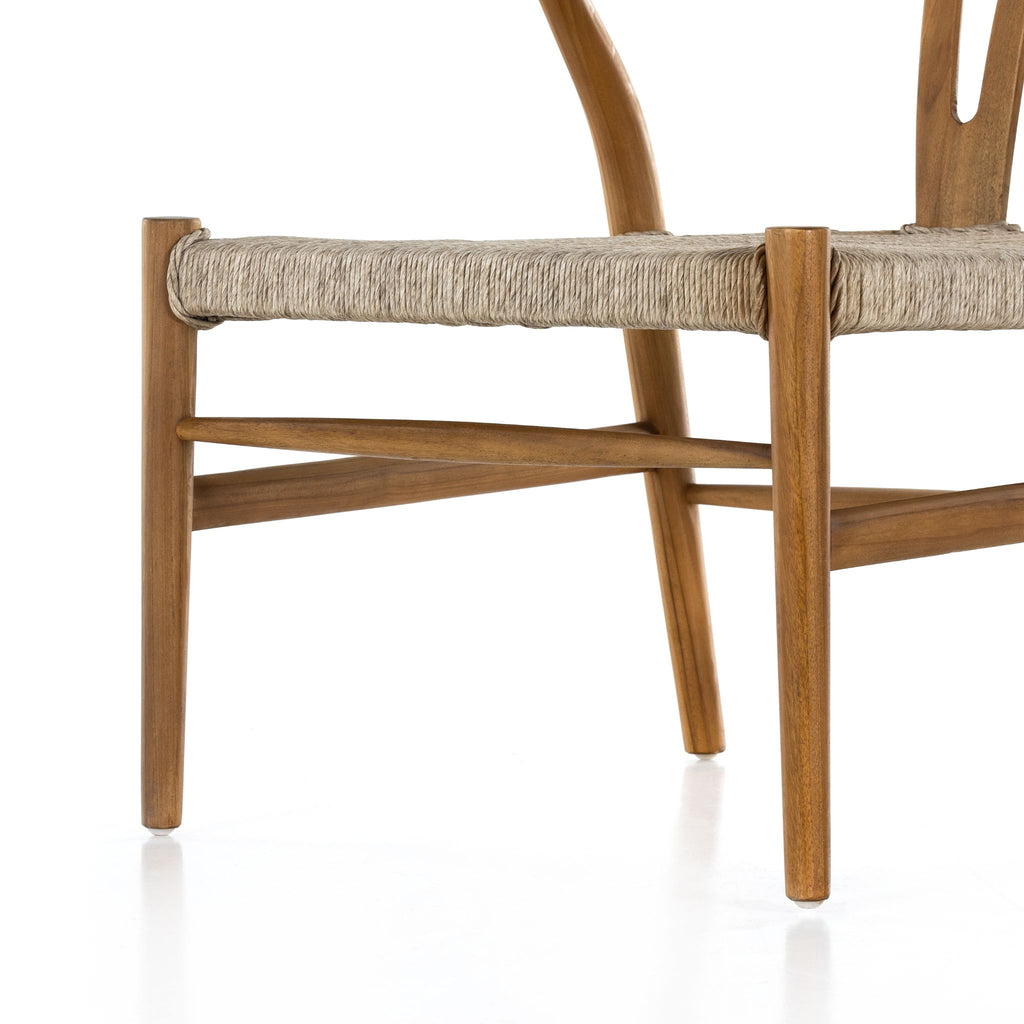 Wishbone Natural Teak Accent Chair